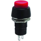 ALPHA ELETTRONICA - Pulsante bistabile - Rosso - 1P - SPST - ON/OFF - 1A@250Vac - 2 term. a saldare