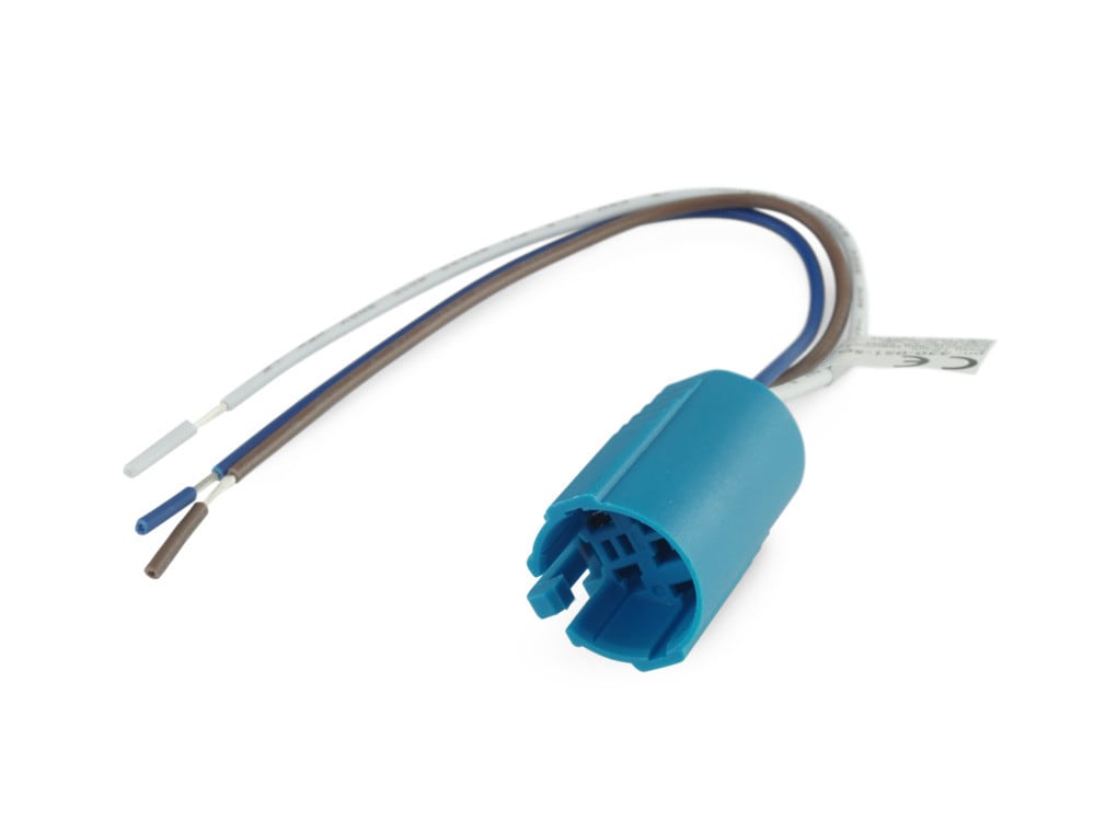 ALPHA ELETTRONICA - Zoccolo per pulsanti ø19mm 330-051L con cavi 16cm