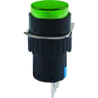 ALPHA ELETTRONICA - Pulsante - Verde - 1P - SPDT - (ON)/ON - 3A@250Vac - 3 term. a saldare