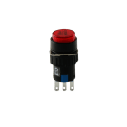 ALPHA ELETTRONICA - Pulsante - Rosso - 2P - DPDT - (ON)/ON - 3A@250Vac - 6 term. a saldare