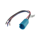 ALPHA ELETTRONICA - Zoccolo per pulsanti ø16mm famiglia 330-072L-X con cavi 16cm