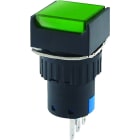 ALPHA ELETTRONICA - Pulsante - Verde - 1P - SPDT - (ON)/ON - 3A@250Vac - 3 term. a saldare