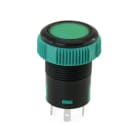 ALPHA ELETTRONICA - Pulsante bistabile luminoso - Verde - 1P - SPST - ON/OFF - 3 term. faston 4,8