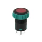ALPHA ELETTRONICA - Pulsante bistabile luminoso - Rosso - 1P - SPST - ON/OFF - 3 term. faston 4,8