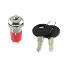 ALPHA ELETTRONICA - Deviatore a chiave 1P - on/on - Terminali a saldare - Chiave inserita (No Key-pull)