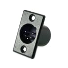 ALPHA ELETTRONICA - Spina XLR da pannello - 5 poli - Nero