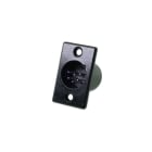 ALPHA ELETTRONICA - Spina XLR da pannello - 6 poli - Nero