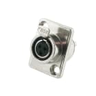 ALPHA ELETTRONICA - Presa Mini XLR da pannello con fermo di bloccaggio - 3 poli