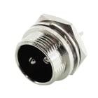 ALPHA ELETTRONICA - Spina schermata DIN da pannello - 2 poli