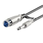 ALPHA ELETTRONICA - Cavo da spina jack Ø6,3 Mono a presa XLR 3 poli - 15m