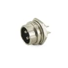 ALPHA ELETTRONICA - Spina schermata DIN da pannello - 4 poli