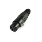 ALPHA ELETTRONICA - Presa XLR con serracavo per il bloccaggio cavo - 3 poli