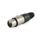 ALPHA ELETTRONICA - Presa XLR con serracavo per il bloccaggio cavo - 4 poli