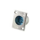 ALPHA ELETTRONICA - Spina XLR da pannello - 5 poli - Grigio