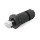 ALPHA ELETTRONICA - Connettore per giunta a pannello - 2 poli - 16A 250V - Senza necessità di utensili - IP68