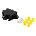ALPHA ELETTRONICA - Scatola di giunzione 3 vie con morsetto 4Poli - 24V 450V IP68