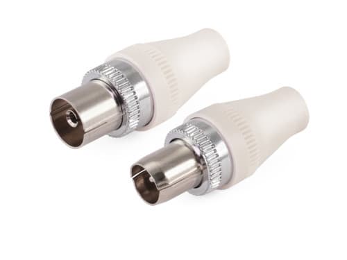 ALPHA ELETTRONICA - Kit Spina e Presa schermate TV ø9,5mm (53-2 e 54-6)