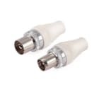 ALPHA ELETTRONICA - Kit Spina e Presa schermate TV ø9,5mm (53-2 e 54-6)