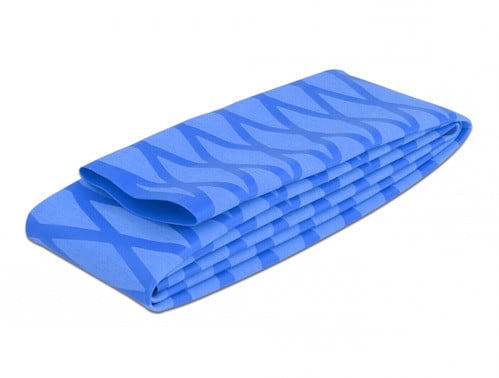 ALPHA ELETTRONICA - Guaina termorestringente antiscivolo - Restringimento 2:1 - ø40mm - Blu - 1m