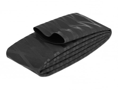 ALPHA ELETTRONICA - Guaina termorestringente antiscivolo - Restringimento 2:1 - ø50mm - Nero - 1m