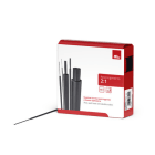 ALPHA ELETTRONICA - Guaina termorestringente in dispenser - Poliolefina - Restringimento 2:1 - ø3,2mm - Nera - 10m