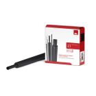 ALPHA ELETTRONICA - Guaina termorestringente in dispenser - Poliolefina - Restringimento 2:1 - ø25,4mm - Nera - 4m