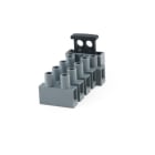 ALPHA ELETTRONICA - Morsetto passante 0,5-2,5mm² - 22-14AWG - 5P con porta fusibile 5x20mm
