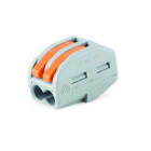 ALPHA ELETTRONICA - Connettore rapido serrafilo - singolo polo - 2 morsetti - per cavo 2,5mm² max