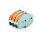 ALPHA ELETTRONICA - Connettore rapido serrafilo - singolo polo - 3 morsetti - per cavo 2,5mm² max