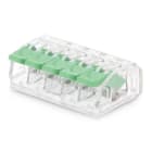 ALPHA ELETTRONICA - Connettore rapido serrafilo - singolo polo - 5 morsetti - per cavo 4mm² max - DGBSC