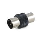 ALPHA ELETTRONICA - Adattatore coassiale da presa Ø9,5mm a presa Ø9,5mm - Nero