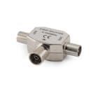 ALPHA ELETTRONICA - Adattatore da presa TV Ø9,5mm a 2 spine TV Ø9,5m