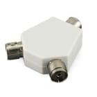 ALPHA ELETTRONICA - Adattatore da presa TV Ø9,5mm a 2 prese TV Ø9,5m