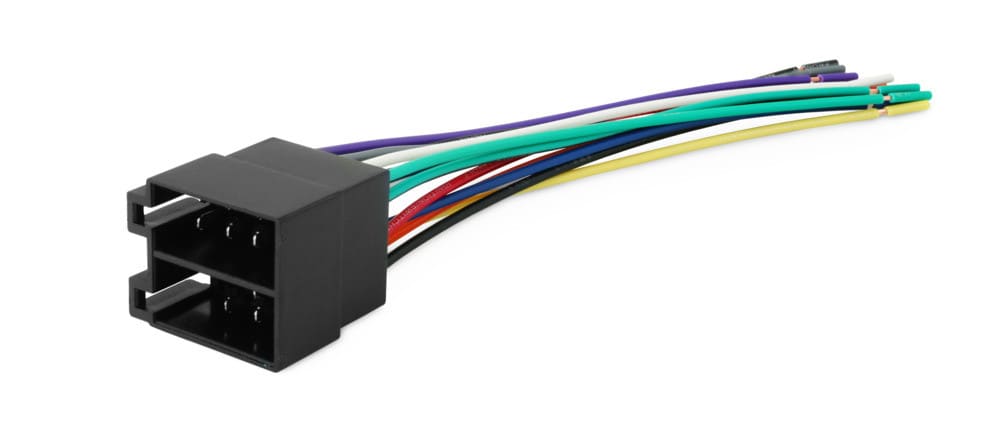 ALPHA ELETTRONICA - Connettori doppio contatti maschio ISO Autoradio/Speaker