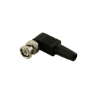 ALPHA ELETTRONICA - Spina BNC a graffare a 90° con cappuccio in plastica 50 Ohm