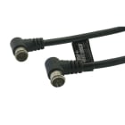 ALPHA ELETTRONICA - Cavo da spina F rapida a 90° a spina F rapida a 90° - Nero - 2m