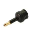 ALPHA ELETTRONICA - Adattatore ottico da presa Toslink a spina jack 3,5mm digitale - Nero