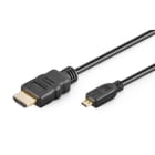 ALPHA ELETTRONICA - Cavi HDMI® High Speed with Ethernet - Spina HDMI® - Spina Micro HDMI® - 1m