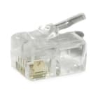 ALPHA ELETTRONICA - Spina modulare RJ12 / RJ25 6P6C - Contatti dorati - per cavo flessibile