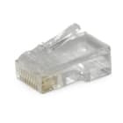 ALPHA ELETTRONICA - Spina RJ45 8P8C Cat.5e UTP AWG24-26 - Contatti dorati - per cavo flessibile