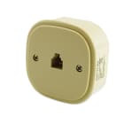 ALPHA ELETTRONICA - Presa telefonica modulare da parete RJ12 / RJ25 6P6C