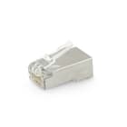 ALPHA ELETTRONICA - Spina RJ45 8P8C Cat.6 FTP AWG24-26 Passante - Contatti dorati