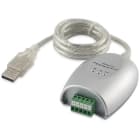 ALPHA ELETTRONICA - Convertitore da USB tipo-A maschio a seriale RS485 morsettiera - 1,5m - Trasparente - Chip FTDI FT232