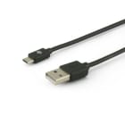 ALPHA ELETTRONICA - Cavo USB 2.0 da USB tipo-A maschio a USB Micro-B maschio - 0,48 Gbps - 1m - Nero