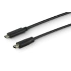 ALPHA ELETTRONICA - Cavo USB 2.0 da USB tipo-C maschio a USB mini-B maschio - 0,48 Gbps - 1m - Nero