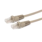 ALPHA ELETTRONICA - Cavo di rete Patch in Rame Cat. 5e Grigio U/UTP 1m