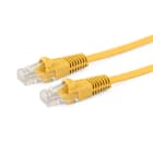 ALPHA ELETTRONICA - Cavo di rete Patch in Rame Cat. 5e Giallo U/UTP 1m