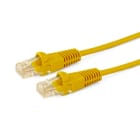 ALPHA ELETTRONICA - Cavo di rete Patch in Rame Cat. 5e Giallo U/UTP, LSZH - privo di Alogeni - 5m