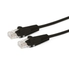 ALPHA ELETTRONICA - Cavo di rete Patch in Rame Cat. 6 Nero U/UTP 2m