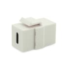 ALPHA ELETTRONICA - Presa Keystone USB Tipo C F/F - Bianco